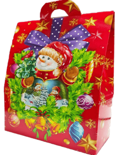 Авторський подарунковий набір "Сніговик на червоному фоні" № 34-25/19 АЛЬФА-БОГУСЛАВ